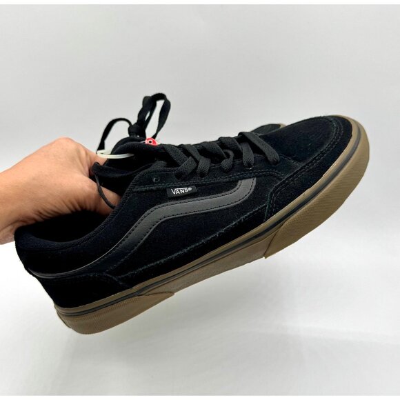 Vans Men's Youth Bearcat Black/Dark Gum Suede Skate Shoes Size 7.5 - Picture 7 of 7